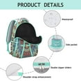thumbnail image 4 of Ethnic Tribal Pattern Multifunctional Backpack, Waterproof and Wear-Resistant, Adjustable Strap Backpack with Large Capacity, Artistic Bohemian Style School Bag for Student and Student, 4 of 4