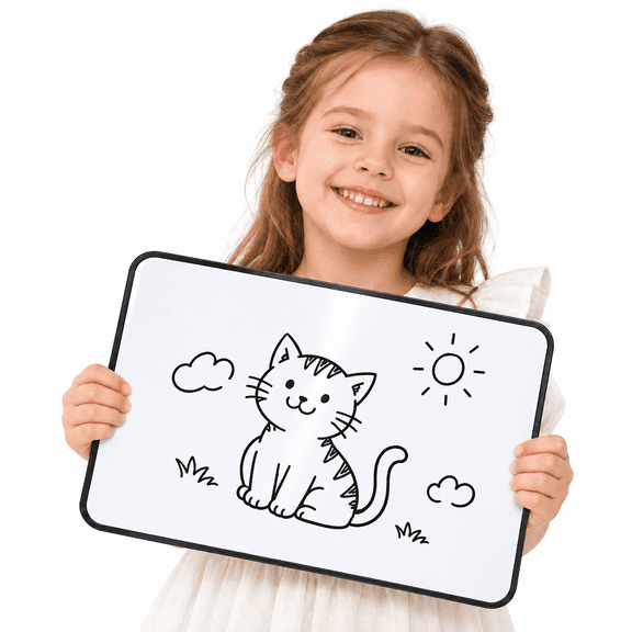 CCOCC 2026 New Double Sided Small White Board Dry Erase Board A4 Mini White Board Personal Dry Erase Lap Board Handheld Whiteboard for Office Classroom Teacher Students