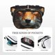 thumbnail image 5 of Disketp Floral Fox Riñonera de Doble Capa, Bolsa de Cintura Ajustable para Viajes, Correr y Senderismo, Riñonera Ligera para Hombre y Mujer, 5 of 9
