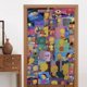 thumbnail image 4 of Cortina de puerta semiopaca con patrón de patchwork de dos piezas de Los Simpsons, cortinas opacas decorativas para dormitorio, sala de estar, decoración de habitación de niños, 34 x 56 pulgadas,, 4 of 7