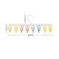thumbnail image 5 of Joernso Coat Hanger with 8 Clips 360 Degree Rotation Great Load Bearing Underpants Towel Clothes Drying Holder Clip Sock Clip Hanger Wardrobe Cap Organizer, 5 of 7
