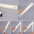 thumbnail image 3 of Folding Clothes Hanger Wall Mounted Retractable Clothes Hanger Aluminum, 3 of 5