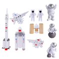 thumbnail image 1 of 10pcs Birthday Cake Decor Astronaut Plane Cake Topper Birthday Cake Ornament, 1 of 6