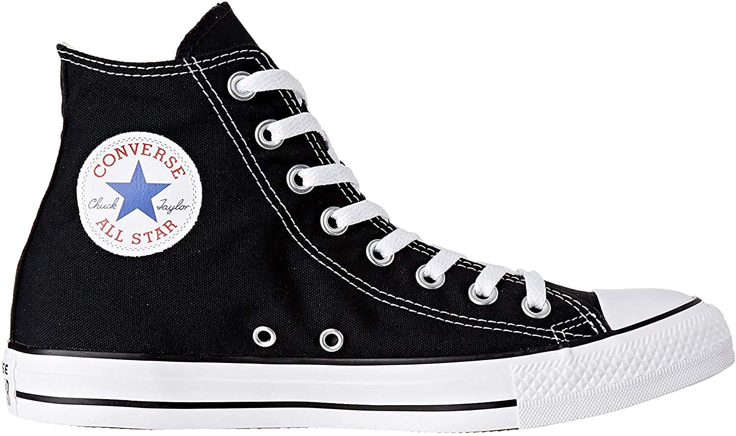 converse black high tops size 6