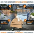 thumbnail image 5 of Generator Running Cover - Universal Kit (Standard, Tan) - for Open Frame Portable Generators, 5 of 6