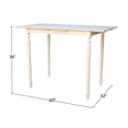 thumbnail image 2 of International Concepts Unfinished Turned Leg Counter Height Dining Table, 2 of 8