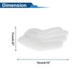 thumbnail image 4 of Accesorios de Casco de Motocicleta Decoración Alas Arale para Cascos de Motocicleta Bicicleta Esquí Pegatina de Peluche Blanca 2 Juegos, 4 of 6