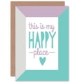 thumbnail image 1 of This Is My Happy Place Quote Greetings Card Plus Envelope Blank inside, 1 of 3