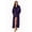 Dark Purple, variant on HEARTNICE Womens Long Fleece Robe Soft Plush Robes for Women Warm Bathrobes Comfy House Coat Full-length（Navy, XX-Large-3X-Large）