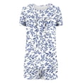 thumbnail image 4 of PEZHADA Pantalon de Pyjama Léger pour Femmes Femmes Décontracté Col Rond Imprimé Blouse à Manches Courtes Pantalon Mode Ensemble de Pyjama Pantalon de Pyjama Doux pour Femmes, 4 of 9