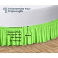 thumbnail image 5 of SGI Bedding Round Bed Skirt |Wrap Around Microfiber Bed Skirt | Fade Resistant, Wrinkle Free, Anti-static, Decorative, Extra Storage Space, Clutter-Free | 80" Diameter / 12" Drop, Parrot Green, 5 of 8