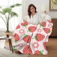 thumbnail image 4 of Christmas Throw Blanket for Couch Gentle Soft Cozy Warm Soft Blanket Strawberry Pattern Decorative Blankets & Throws for Girls Boys Plush Fuzzy Microfiber Throw Blanket for Bedroom, 29 x 39 inch, 4 of 6