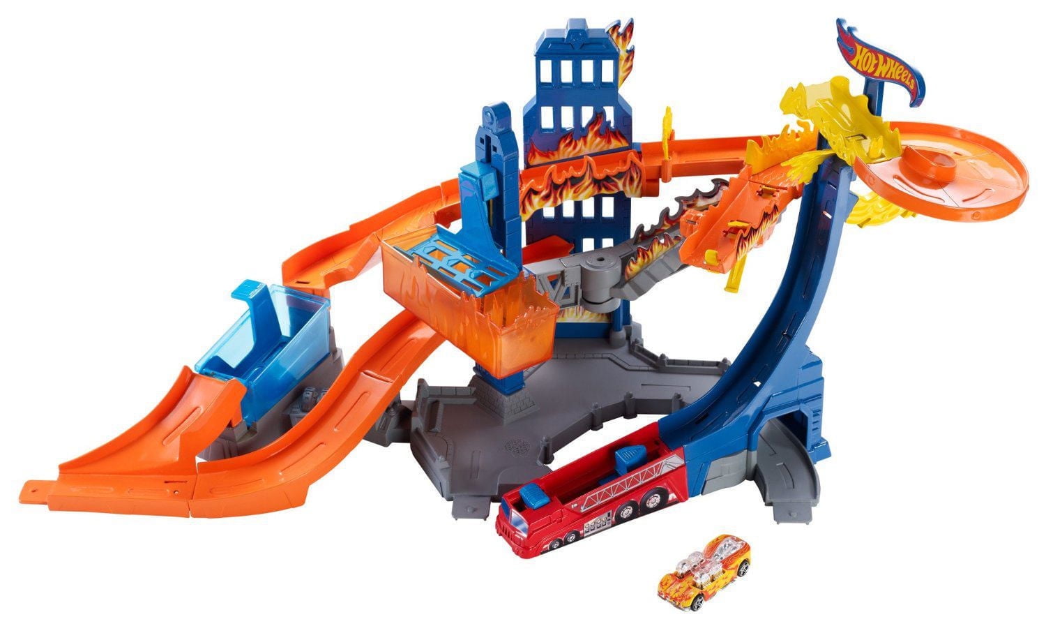 Hot Wheels Color Shifters Flame Fighter Playset