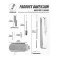 thumbnail image 3 of Microfiber Mops for Floor Cleaning with Reusable Chenille Pads, Dust Wet and Dry Mop for Hardwood Floors Laminate, 3 of 5