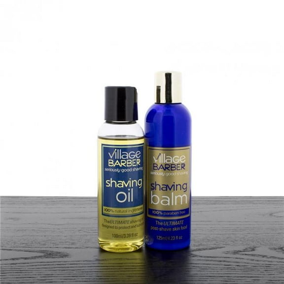 Village Barber Shaving Oil and Balm Gift Set