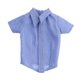 thumbnail image 3 of 1/6 a escala niña de manga corta muñeca camisa de verano hechas a mano clásica mini muñeca tops casuales para figura femenina a escala de 12 pulgadas Azul, 3 of 9