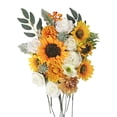thumbnail image 2 of Caja De Flores Artificiales Ramos De Bricolaje Para Boda Girasol + Azul Rosa Zulema Estuche Flores, 2 of 8