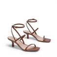 thumbnail image 3 of DREAM PAIRS Kitten Heels for Women, Strappy Square Open Toe Ankle Buckle Heeled Sandals Wedding Party Dress Shoes, 3 of 7
