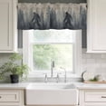 thumbnail image 4 of Misty Forest Kitchen Valances for Windows, Pine Trees Gray Foggy Vintage Rustic Bathroom Window Valances 60x18 Inch Rod Pocket Window Treatments Valance Curtains for Living Room Bedroom Decor, 4 of 9