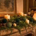 thumbnail image 6 of Christmas Decorations 6 PCS Flocked Christmas Balls Ornaments Set Multiple Styles Of Christmas Tree Decorations, 6 of 8