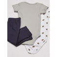 thumbnail image 6 of Little Treasure Baby Boy Layette 6-Piece Set, Football Jersey, 6-9 Months, 6 of 6