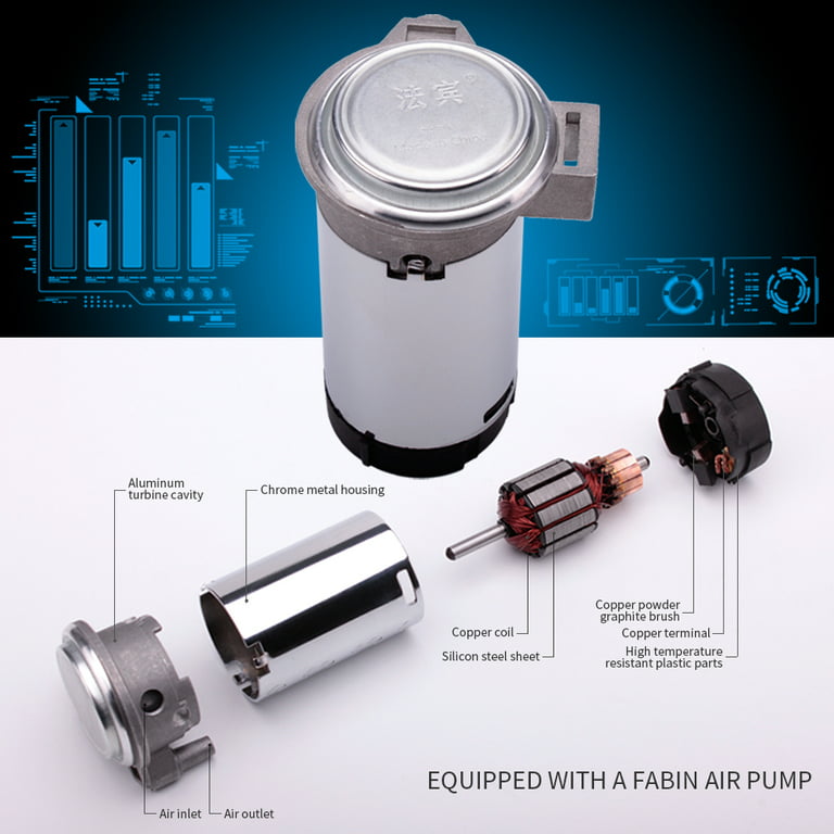 FARBIN Car Horn 12V 150db Super Loud Air Horn,Chrome Zinc Dual Trumpet Air  Horns,Truck Horn with Compressor Wire Harness and Button,for Any 12V  Vehicles 