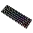 thumbnail image 1 of Teclado mecánico personalizado CNC de 67 teclas con estabilizadores atornillables PCB, estabilizador de teclas 2u chapado en oro transparente, 1 of 4