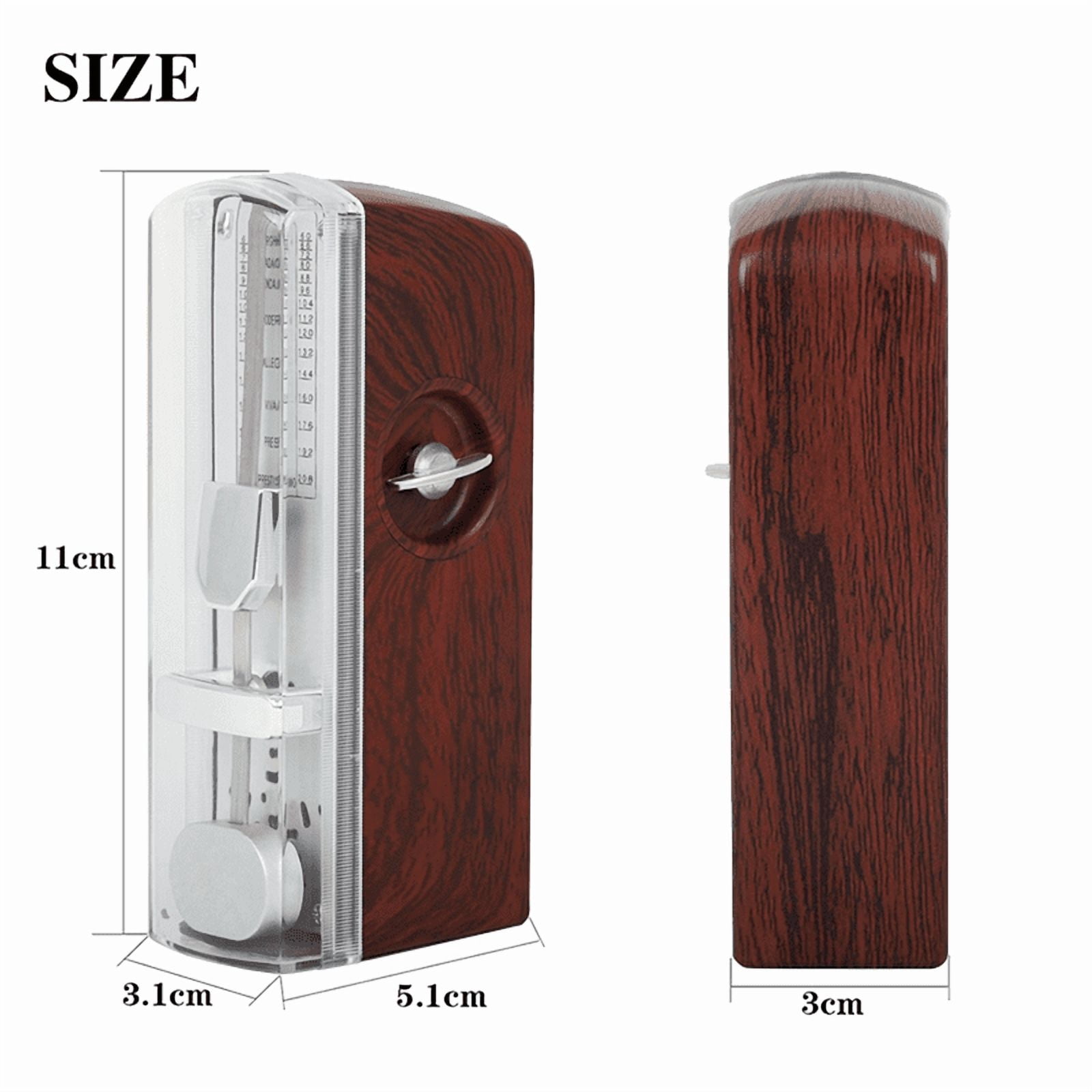 Piano Mechanical Metronome Electronic Retro Metronome for Universal Piano Guitar Violin Musical Light Wood Color,1 x Electronic metronome,Light Wood Color