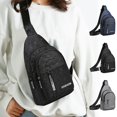 thumbnail image 1 of Ganfancp Crossbody Correr Pack con Ajuste Correr Cinturones y 2 Cremalleras Bolsillos para Mujeres y Hombres Entrenamiento Viajar Jogging Ciclismo Senderismo Riñonera Ofertas Del Día 1X Riñonera Depo, 1 of 6