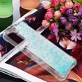 thumbnail image 6 of Slim Fit Phone Case for Samsung Galaxy S22 (Not S22 Plus), Glitter Liquid Quicksand Effect Silicone Soft TPU Case with Camera Lens and Screen Protection for Galaxy S22,LSWT Silvery Blue, 6 of 12