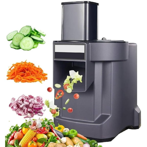 3 In 1 Electric Vegetable Dicer Slicer Shredder, Multifunctional Vegetable Chopper,Automatic Veggie & Fruit Cutter Machine For Commercial & Home