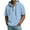 #_001Light Blue, variant on Hogleaql Men's Hooded T-Shirt 1/4 Zipper Short Sleeve Relaxed Fit Tee Shirts Trendy Loose Fit Drawstring Hooded Sweatshirt Outfits Black 3XL