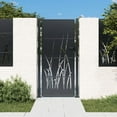 thumbnail image 1 of vidaXL Portail de Jardin Anthracite 105x180 cm Design en Acier, 1 of 5