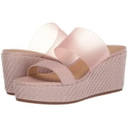 Lucky Brand Brindia Strappy Slip-on Wedge Sandal Pink Clear ADOBE ROSE (10, ADOBE ROSE)
