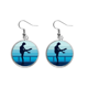 thumbnail image 1 of Hembra skating Winter Sport ilustración Pendientes pendientes de plata colgantes joyas señora Unbranded M, 1 of 3
