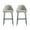 Stone and Black, variant on Gracie Stone and Black Leatherette Barstool with Steel Legs - Set of 2