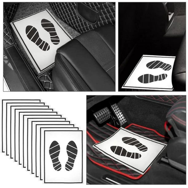 25/50/100pcs Disposable Car Foot Mats Paper Dirty Portable