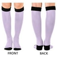 thumbnail image 2 of joogoo Light Purple Solid Long Socks Women Men Knee High Sock, 2 of 8