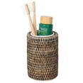 thumbnail image 6 of Kouboo La Jolla Rattan Bathroom Tumbler And Toothbrush Holder, Tooth Brushing and Toothpaste Storage Organizer for Sink, White Wash, 6 of 12