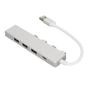 USB Hub, 1xUSB3.0 Port USB 3.0 Hub 3xUSB2.0 Ports  for Laptop Silver,Grey