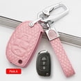 thumbnail image 1 of Car Key Fob Cover Case Protector Leather Remote Start Car Key Fob Case Cover For Hyundai Tucson Elantra Sonata, 1 of 9