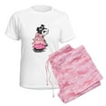 thumbnail image 6 of CafePress - Girly Schnauzer Women's Light Pajamas - Women's Short Sleeve Print T-Shirt and Pants Light Cotton Pajama Set, 6 of 7