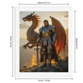 thumbnail image 2 of Paint by Numbers Kit for Adults, Heroic Knight And Majestic Dragon Paint by Numbers, Easy Paint by Numbers Kit for Adults Beginner, DIY Adult Paint by Number Kits on Canvas, Home Decor, 2 of 7