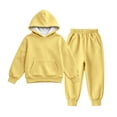 thumbnail image 6 of FAIWAD Boys Girls 2 Piece Outfits Hooded Sweatshirts Jogger Pants Athletic Sweatsuit Sets with Pockets, 6 of 9