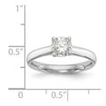 thumbnail image 7 of 14K White Gold mounting Ring Band Only Solitaire Engagement, Size 7, 7 of 7