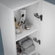 thumbnail image 5 of Muebles para Baño Organizador de Baño Mueble Organizador Armario de Almacenamiento Baño con Estantes Abiertos 30X15.5X120CM(Blanco), 5 of 8