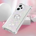 thumbnail image 5 of Funda para Xiaomi POCO F5 5G con Brillo Líquido Flotante, Purpurina, Parachoques y Anillo Giratorio Soporte, 5 of 5
