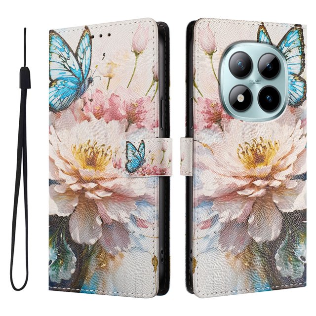 FOXDOCK Funda Tipo Cartera para Xiaomi Redmi Note 15 Pro 5G con Soporte y Correa – Diseño de Patrones Lindos
