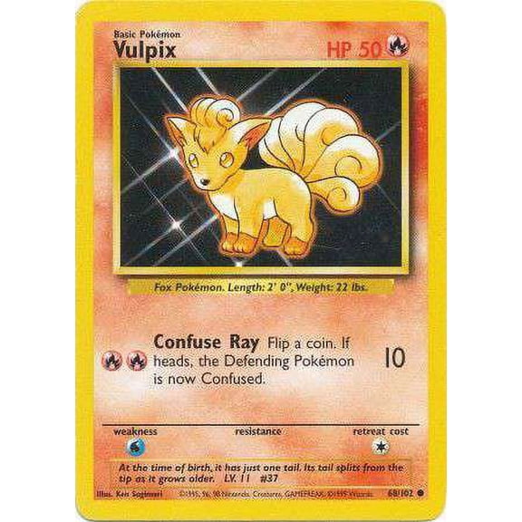 Pokemon Base Set Vulpix #68