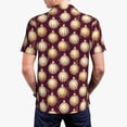 thumbnail image 3 of Balery Golden Christmas Balls Printed Men’s Short Sleeve Polo Shirt, Midweight Men's Shirt,Golf Polo shirts -4X-Large, 3 of 8